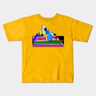 Big Colorful Boat Kids T-Shirt